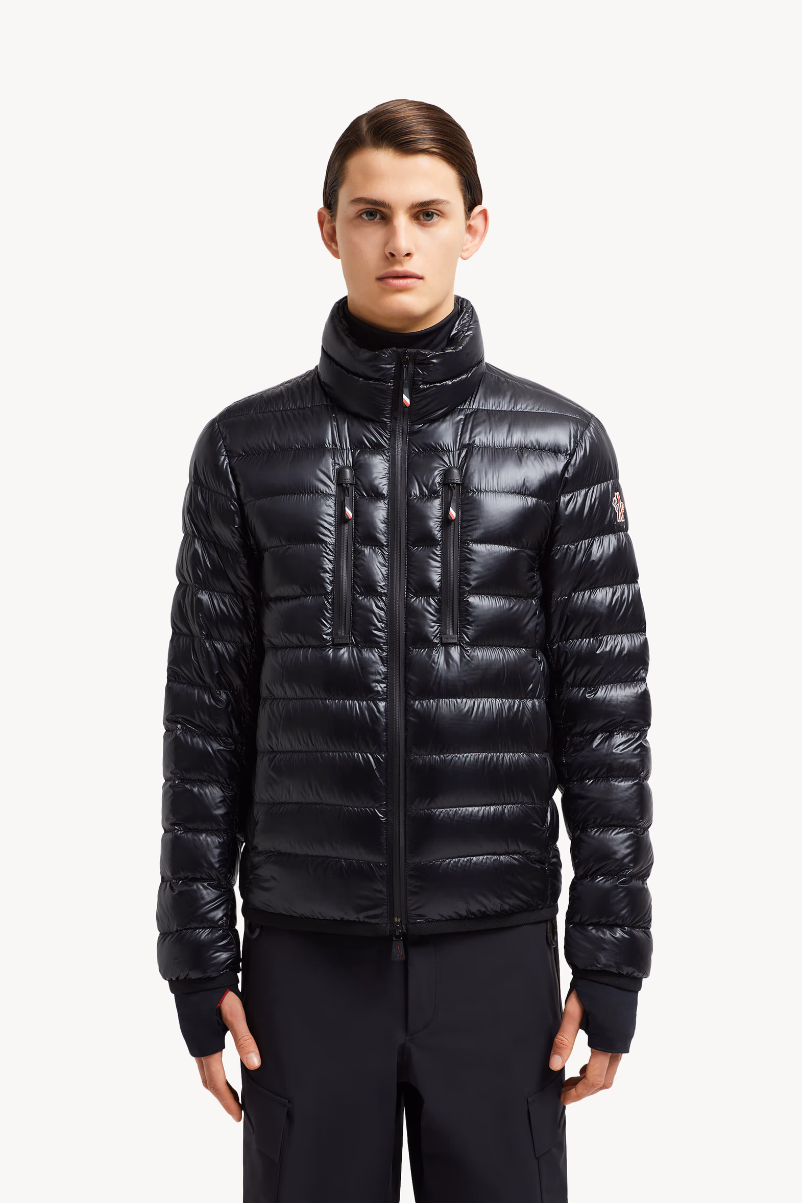 Plumífero corto plegable Hers Hombre Negro Moncler 3